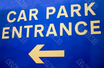 Car Park Entrance Sign