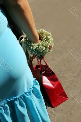 Woman with shopping bag