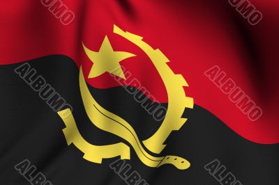 Rendered Angolan Flag