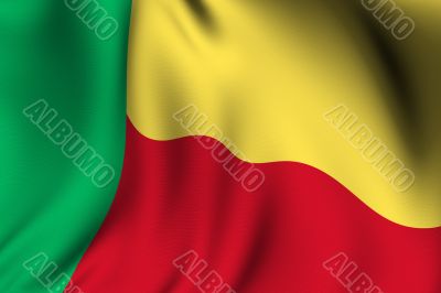 Rendered Beninese Flag