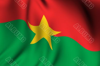 Rendered Burkinabe Flag