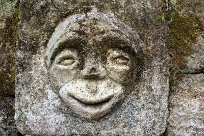 Stone with face