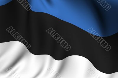 Rendered Estonian Flag