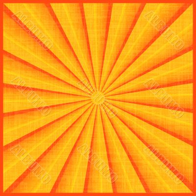 Sun rays with orange colors.
