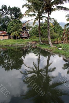 House and lake