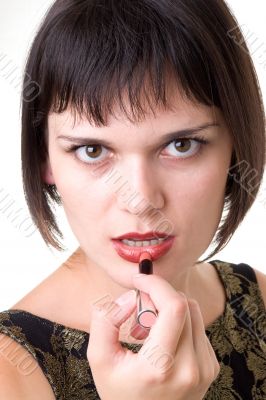 Beautiful woman make up