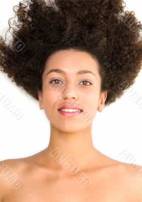 beautiful smiling black woman