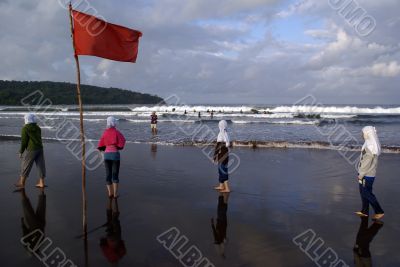 Girls on the beach