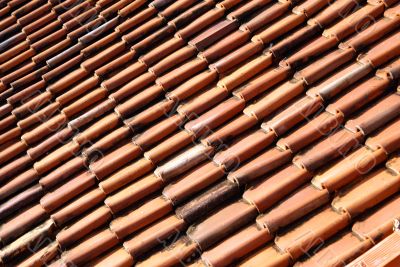 Tile on the roof