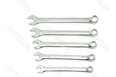 spanners isolated on white