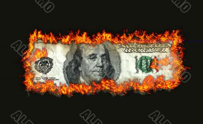 Burning dollars