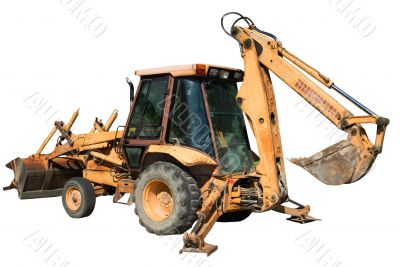Isolated Backhoe