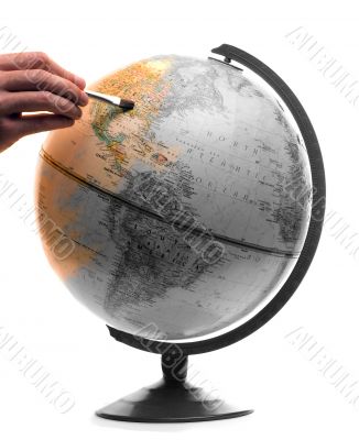 Man Painting The World