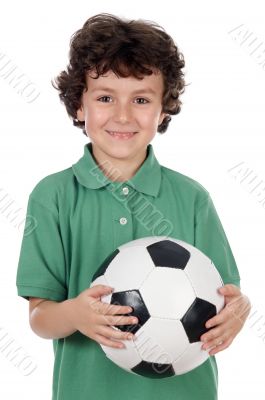 adorable boy with ball