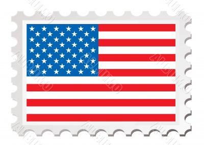 us flag card