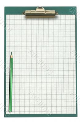 empty clipboard with pencil