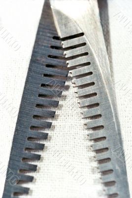 Edges of barber snippers