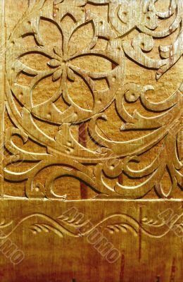 Piece of birchbark with pattern