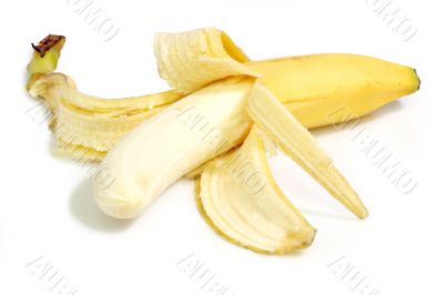 Peeled banana