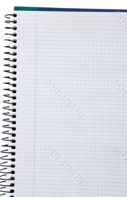 Photo of empty notebook