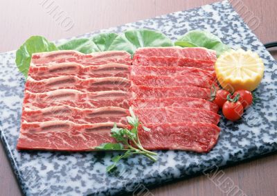 Rare meat