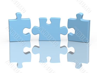 Three parts of a puzzle