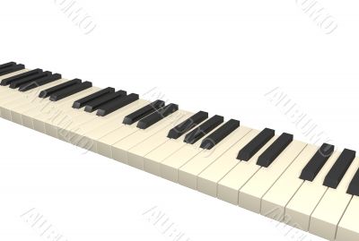 Abstract 3d piano