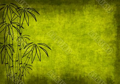 Grunge background of green color