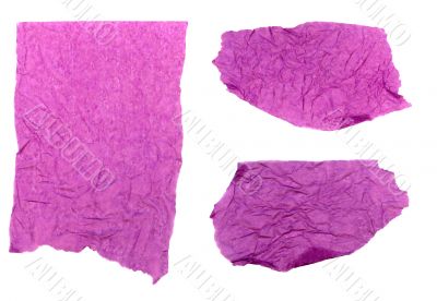 Ripped Purple Tissue Paper