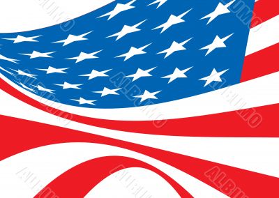 us flag bellow