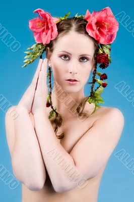 Pretty flower girl