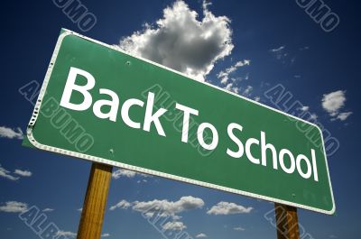 Back to School Road Sign