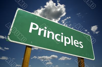 Principles Road Sign