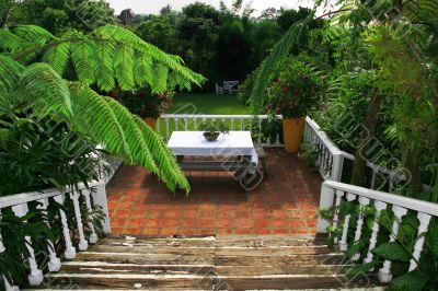 garden stairway