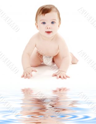 crawling baby boy