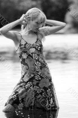 Posing in the water