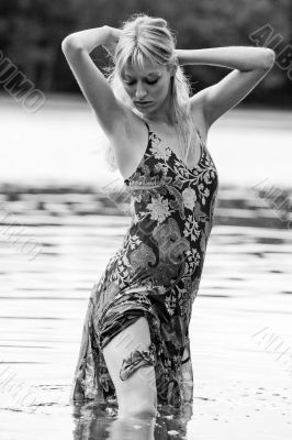Watergirl with sexy legs