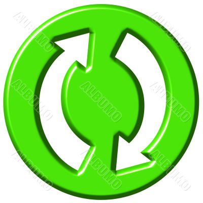 3D Recycling Symbol