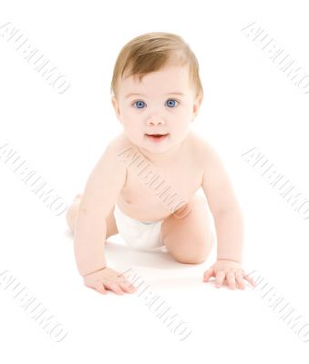 crawling baby boy