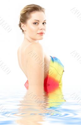 colorful cloth girl