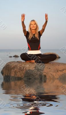 meditation at the seashore