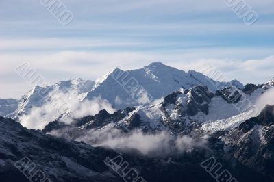 Clouds in valley