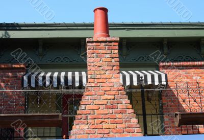 Brick Chimney and Awning
