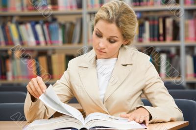 Looking through pages
