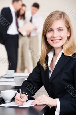 Leader at work