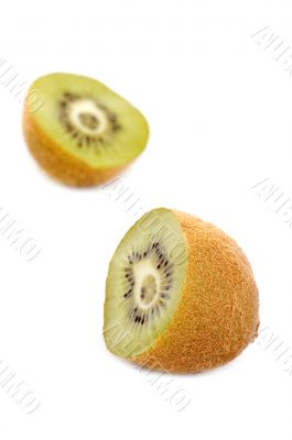cutting kiwi closeup