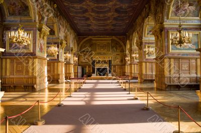 Interior in the castle Fontainebleau 3