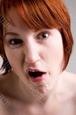 Weird emotive face