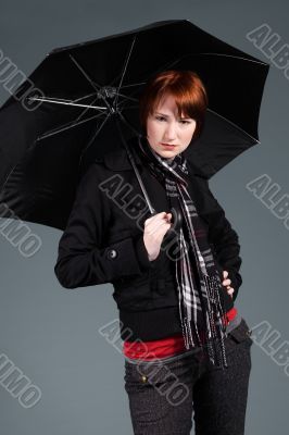 Waiting with my umbrella