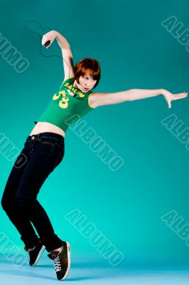 Dancepose with the mp3 player2